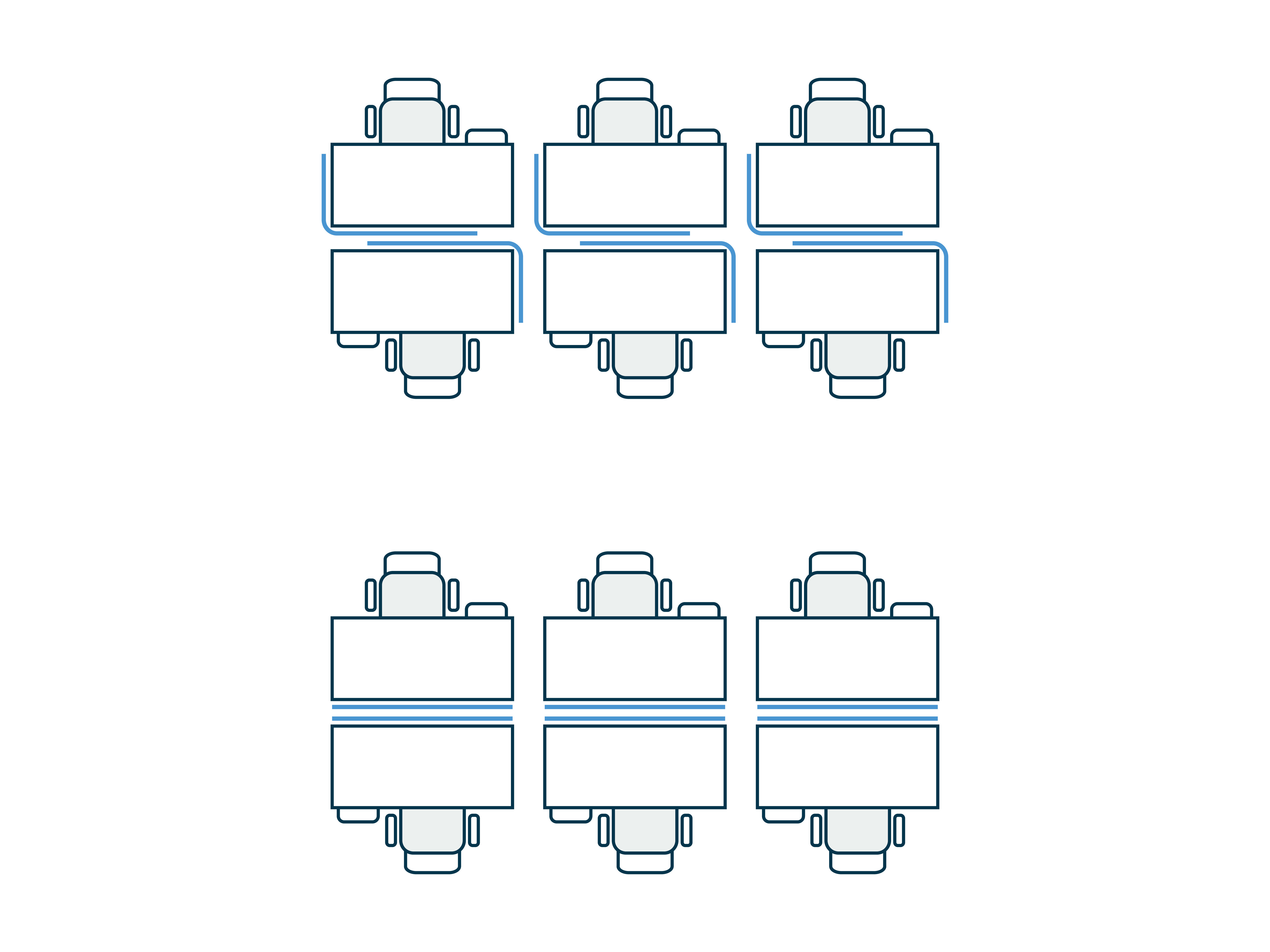 Application Illustration of Open Desking