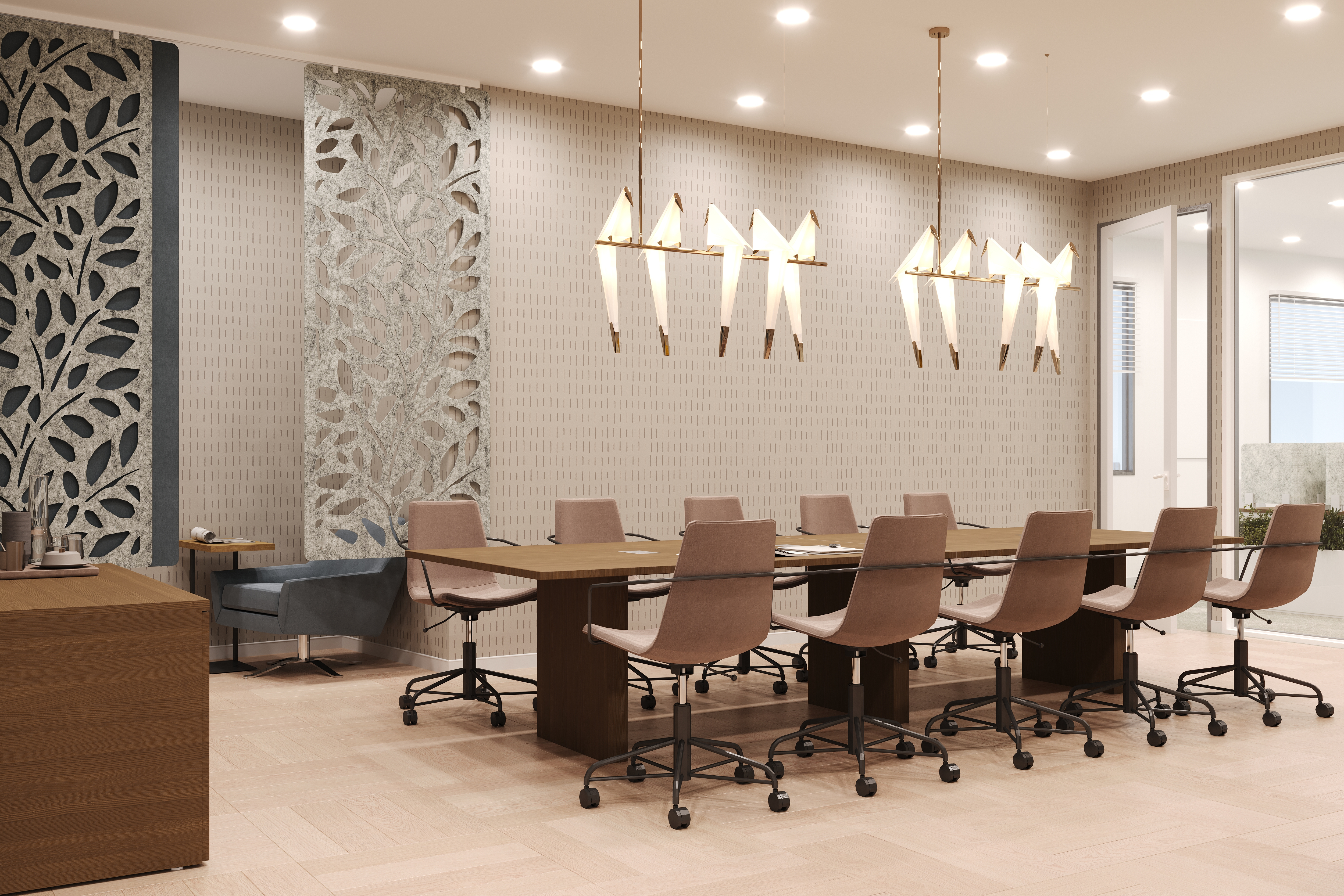 Modern office with Embank conference table