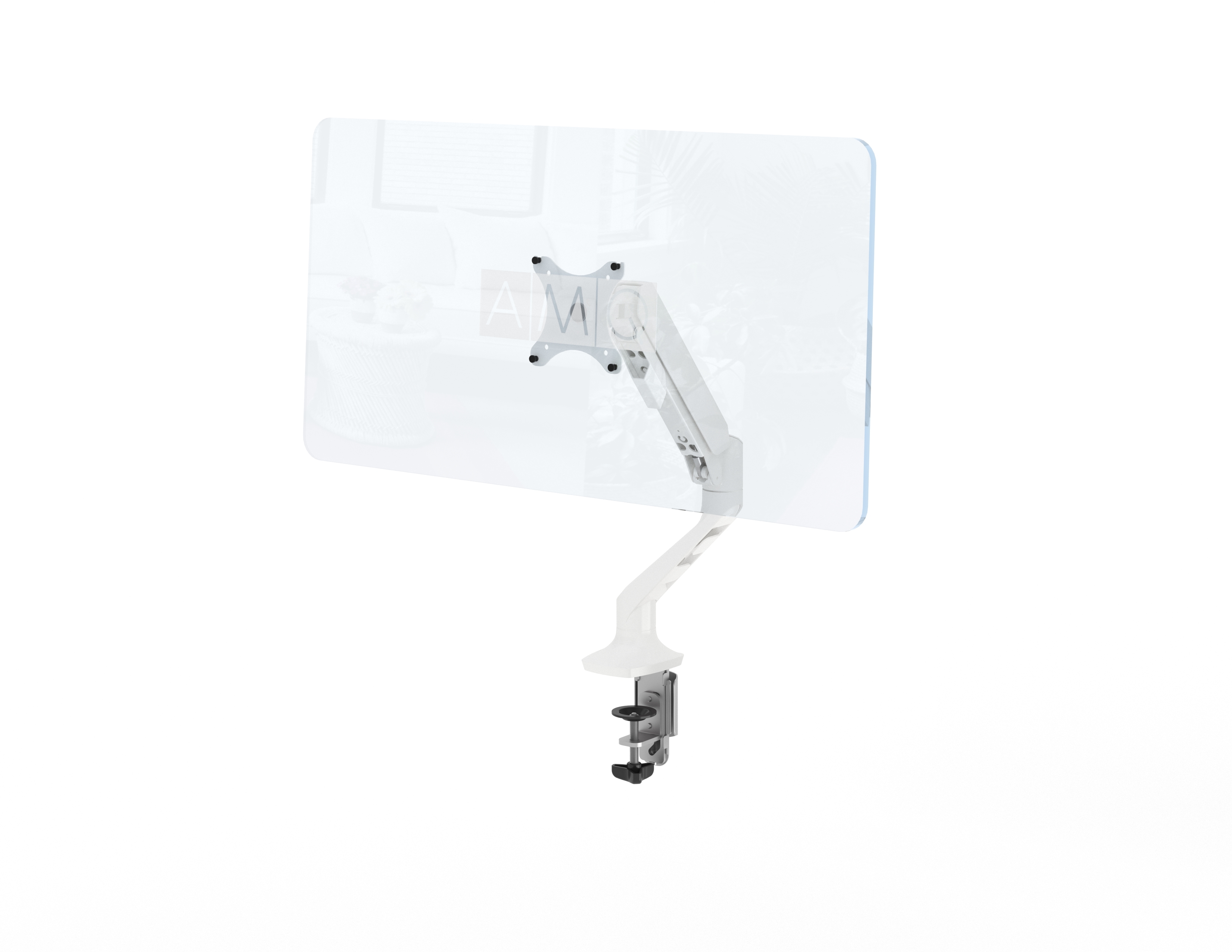 White Monitor Arm