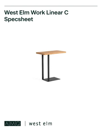 Document cover image of West Elm Work Occasional Tables Spec Sheet
