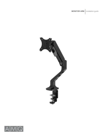 Document cover image of Monitor Arm Installation Guide