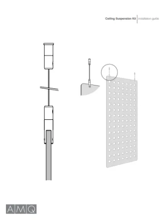 Document cover image of 3F Hanging Panels Ceiling Suspension Kit Installation Guide