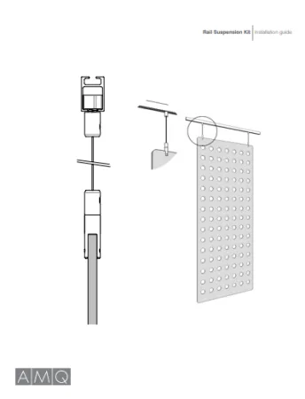 Document cover image of 3F Hanging Panels Rail Suspension Kit Installation Guide